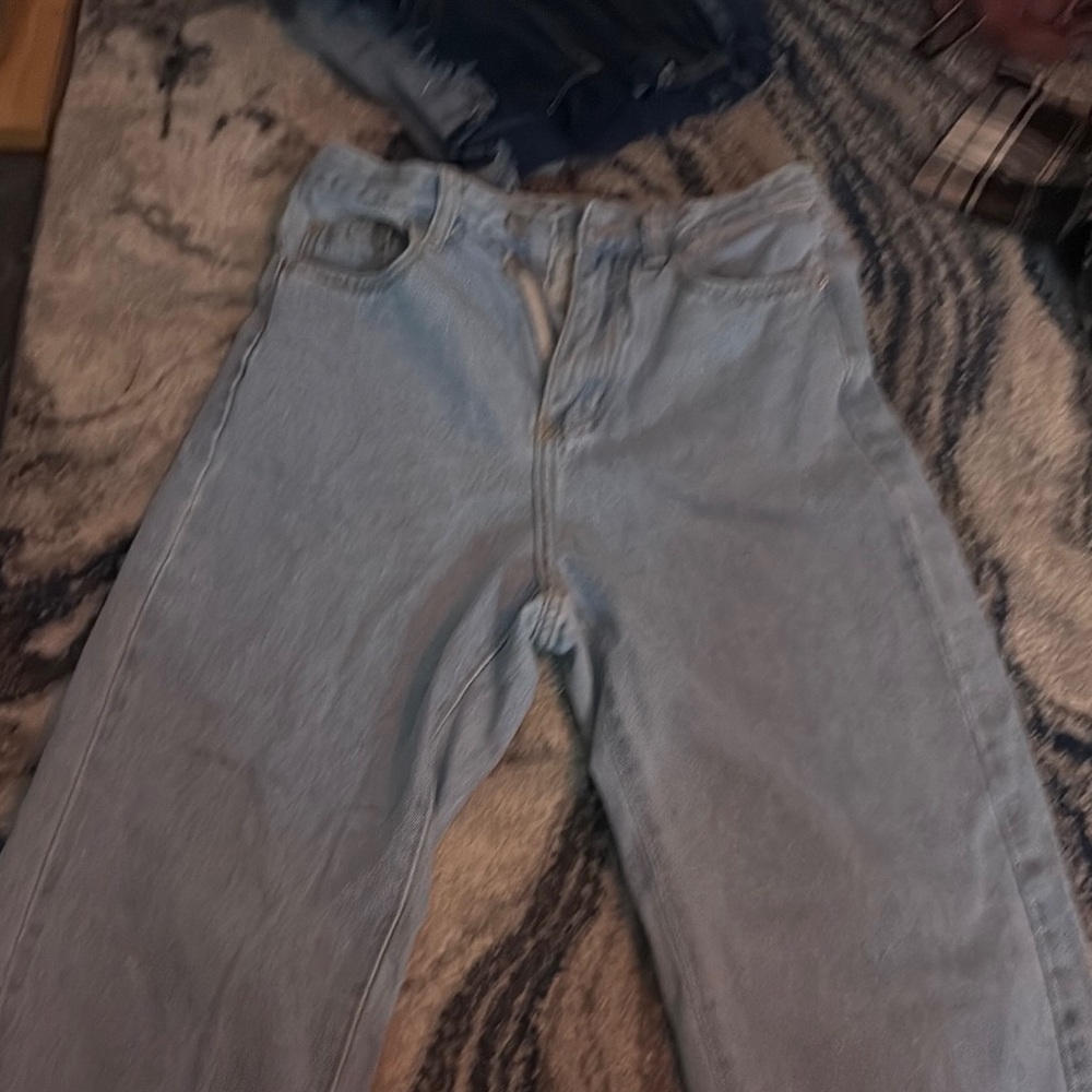 SHEIN Light Blue Boyfriend Jeans